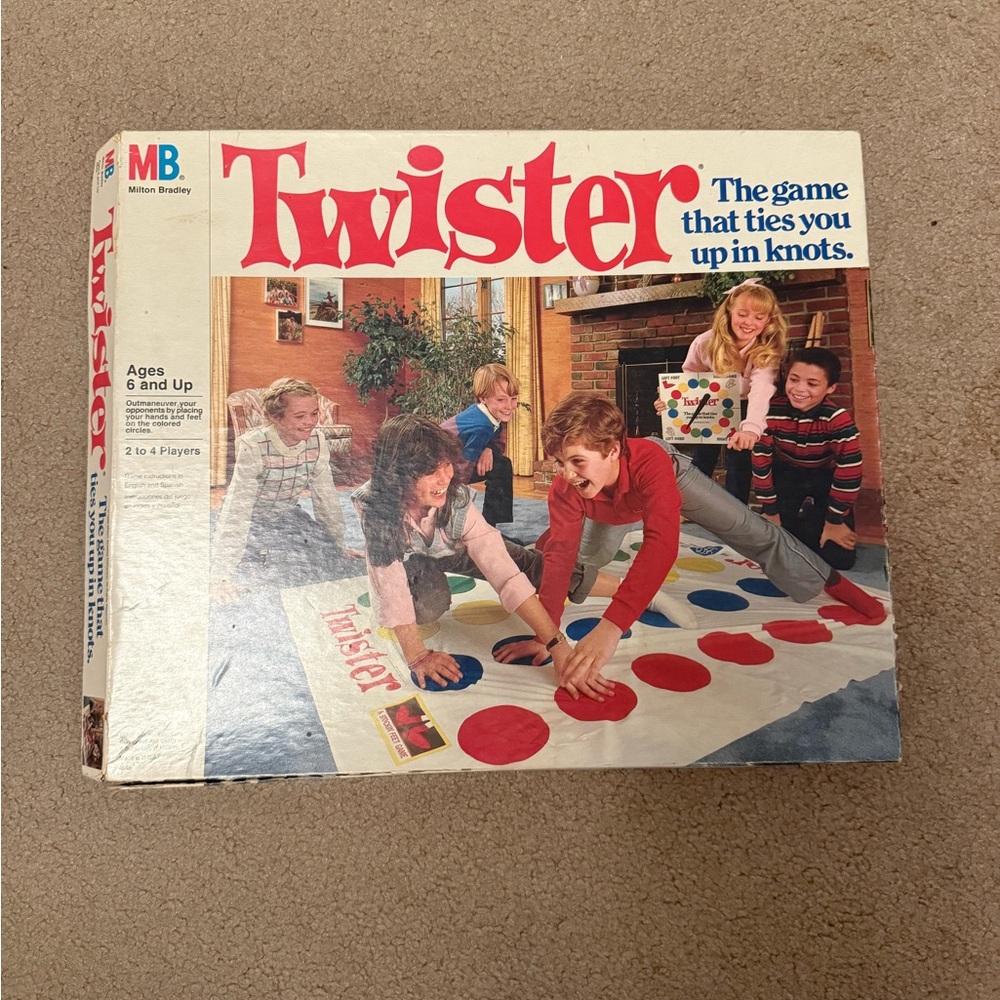 Vintage from 1986, the OG twister game complete with everything!